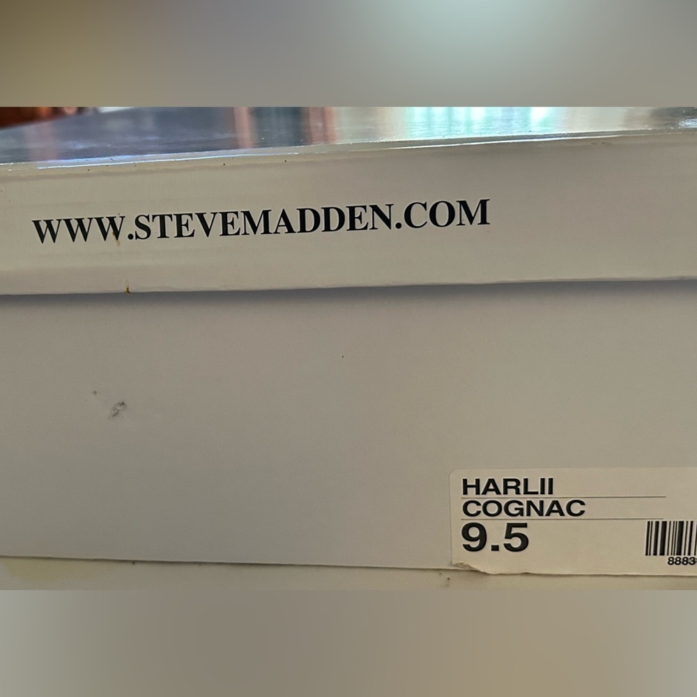 NEW Steve Madden Harlii Studded Cognac Knee High Boots New in Box Women’s 9.5 - Picture 6 of 7